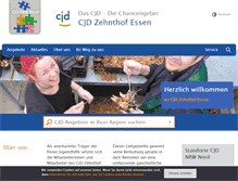 Tablet Screenshot of cjd-zehnthof-essen.de